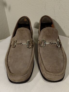 ALFANI Men's Suede Bit Loafers